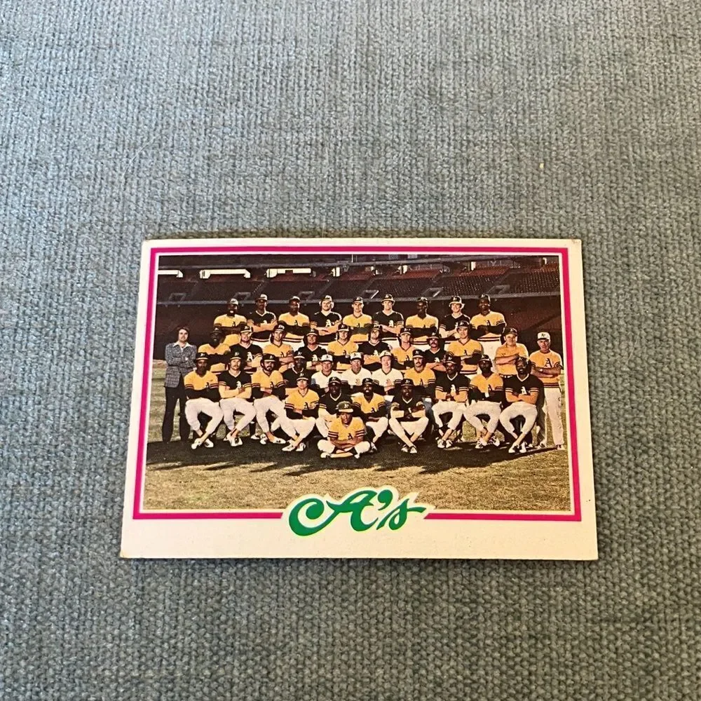 1978 Topps Oakland A's Baseball Card Trading Card